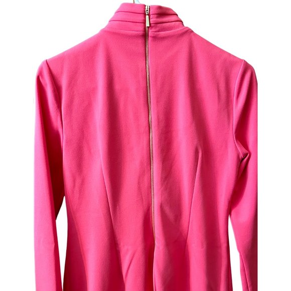 Calvin Klein Long Sleeve Coral Dress, size 6 - Picture 4 of 16